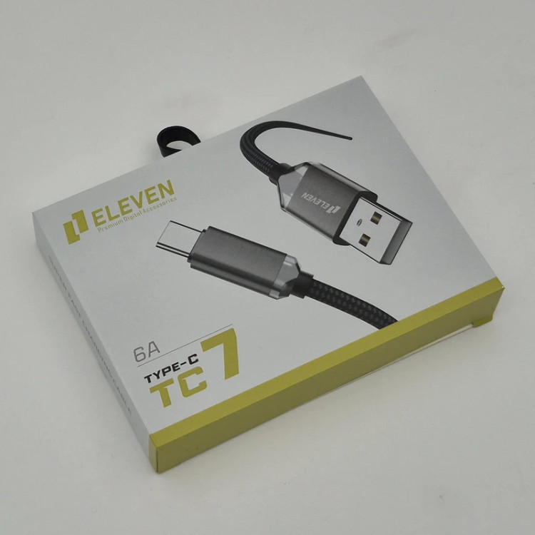 کابل تبدیل USB به USB-C ایلون مدل eleven TC7 طول 1 متر