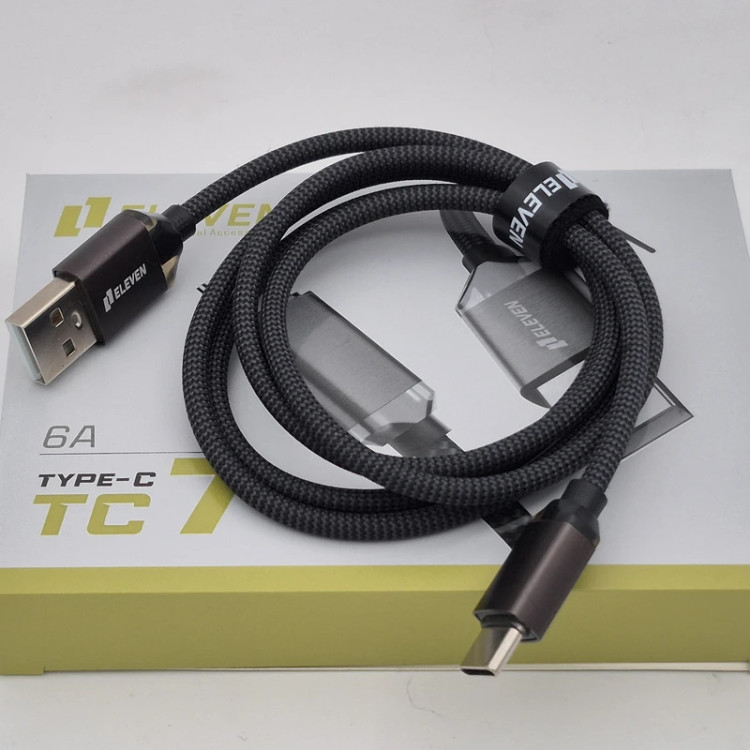 کابل تبدیل USB به USB-C ایلون مدل eleven TC7 طول 1 متر