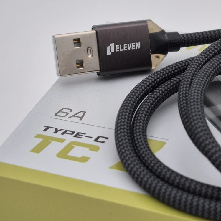 کابل تبدیل USB به USB-C ایلون مدل eleven TC7 طول 1 متر