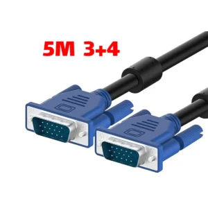 کابل VGA مدل WELOT 3+4 طول 5 متر | کابل انتقال تصویر