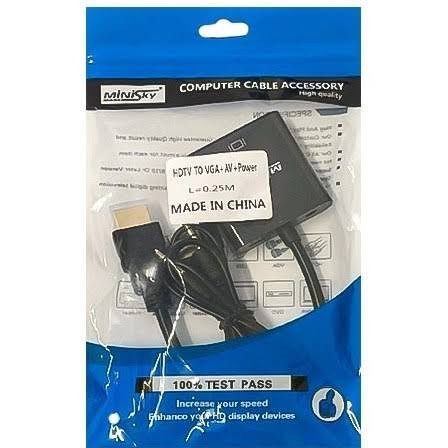 مبدل VGA به HDMI اکتیو مینی اسکای (Minisky) | همراه کابل برق و صدا